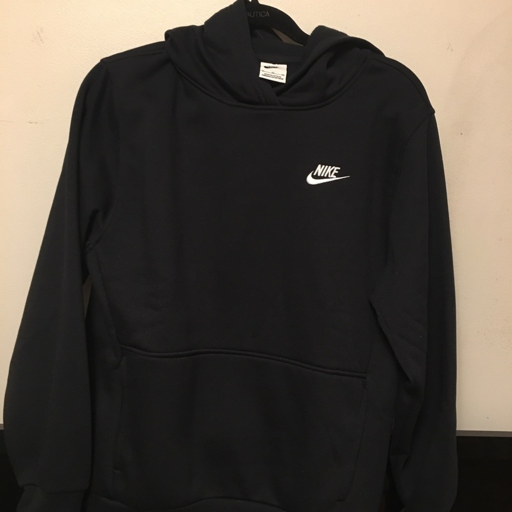 Nike Black Hoodie with Relaxed Fit and Hood